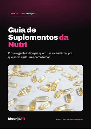 Capa do bônus Guia de Suplementos da Nutri
