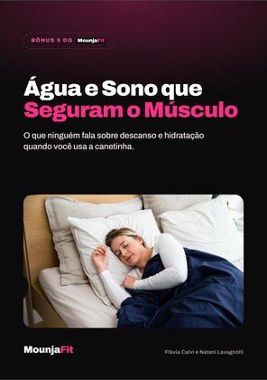 Capa do bônus Água e Sono que Seguram o Músculo
