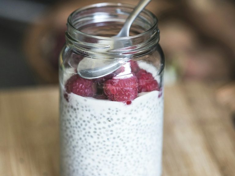 Pudim de chia proteico