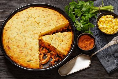 Torta de frango proteica